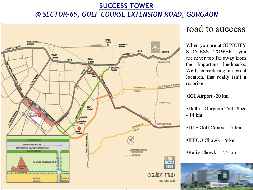 Pre Leased Office in Suncity Success Tower Gurgaon
