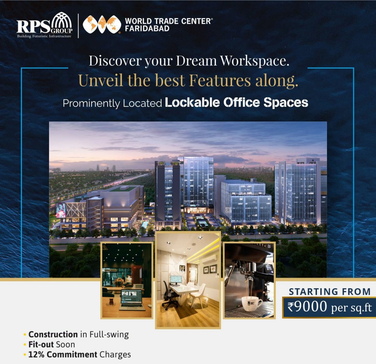 Office Space in RPS 12th Avenue Faridabad 9873425287